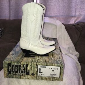 White cowboy boots